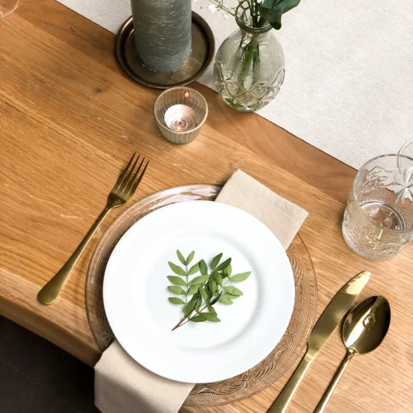 Beige linnen servet - Afbeelding 3